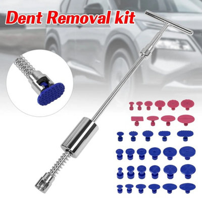 34Pc Car Paintless Dent Removal Kit Slide Hammer With Dent Puller Tabs from B&Q
