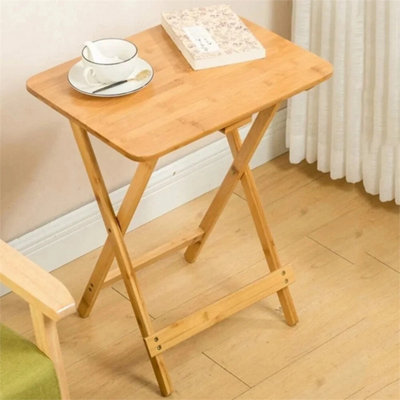  - Wooden Folding Snack Table Tv Side Laptop Coffee Picnic Camping Home
