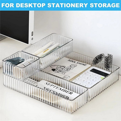 Makeup Storage Organizer With Dividers Cosmetic Storage Box from B&Q