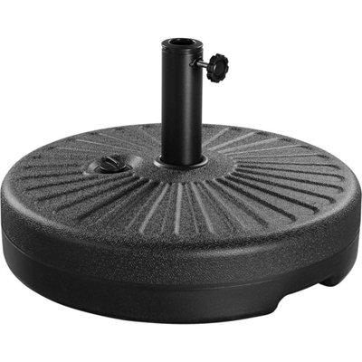  - Parasol Base 22Kg Sand Filled Garden Parasol Stand Black
