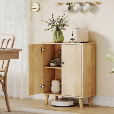 Vintage Double Door Sideboard Storage Cabinet from B&Q