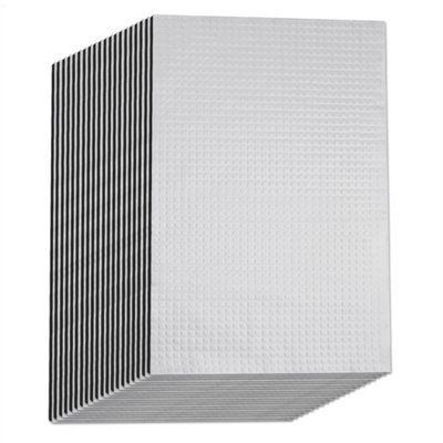 20Pcs 2mm Foil Butyl Sound Deadening Mat Car Van from B&Q