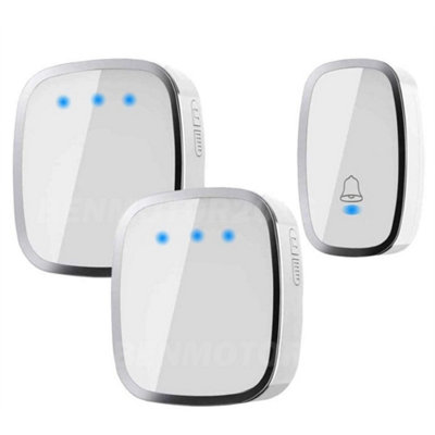 Wireless Doorbell 32 Chimes Twin Plug-In 2 Receivers from B&Q