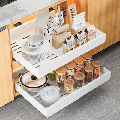  - 1Pc Pull Out Spice Rack Cabinet Organizer Pantry Shelf