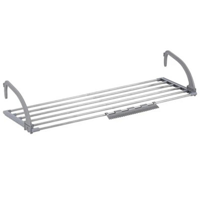  - 6M Extendable Radiator Airer Towel Clothes Drying Rack Foldable Dryer +Sock Clip