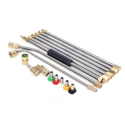 4000 Psi High Pressure Washer Spray Gun Extension Wand Lance Hose Accessories from B&Q