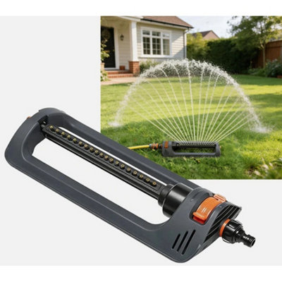 New Automatic Lawn Sprinkler Oscillating 19 Hole 4 Modes Watering Device Garden from B&Q