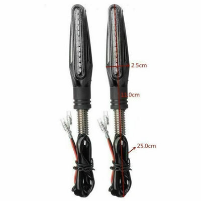 4X Universal 12Led Motorcycle Motorbike Turn Signal Indicators Light Lamp Amber from B&Q