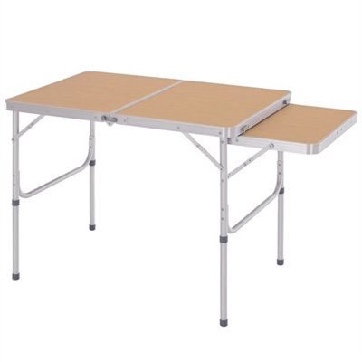 3Ft Aluminium Picnic Table W/side Desktop Outdoor Bbq Party Portable from B&Q