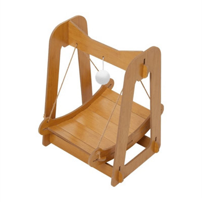 Large Pet Climber Bed Sleeping Box Swing Hammock Nest Bed-Kitten Style from B&Q