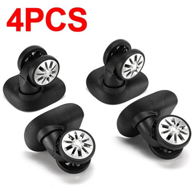 4Pcs Luggage Case Wheel Suitcase Replacement Wheels Casters 360 Swivel Travel from B&Q