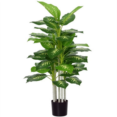 120Cm Artificial Evergreen Tree Fake Plant In Pot Indoor Decor from B&Q