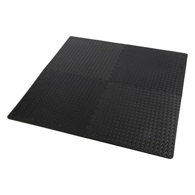32 Sq Ft Interlocking Foam Mats Tiles Gym  Workshop Floor Mat 8 Mats from B&Q
