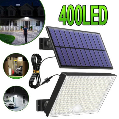 Waterproof Pir Solar Flood Spot Lights For Outdoor Garden from B&Q