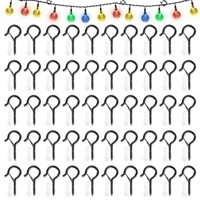 100Pcs Q-Hanger Screw Hooks With Safety Buckle from B&Q
