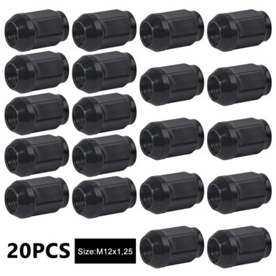 20Pcs M12X1.25 Alloy Wheel Nuts 19mm Hex from B&Q