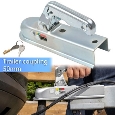  - 50mm Heavy Duty Unbraked Trailer Coupler With Lock