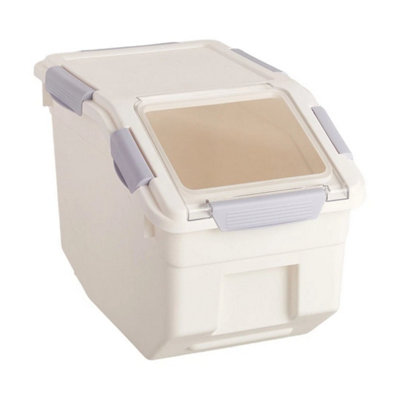 10Kg Large Airtight Food Storage Container Flour Grains Storage Bin Pet Food Box from B&Q