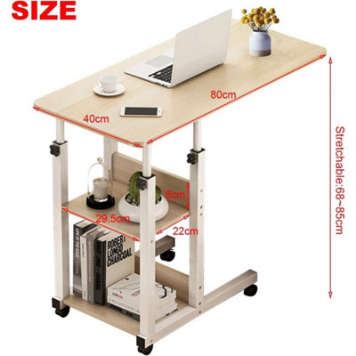 Adjustable Height Overbed Chair Dining Tray Table Mobility Aid Disability Desk from B&Q