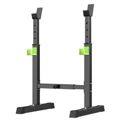 Squat Rack Barbell Stand Adjustable Olympic Bench Press from B&Q