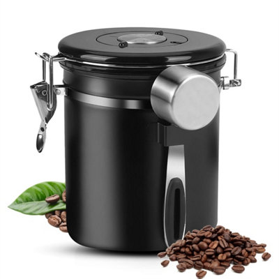 Stainless Steel Coffee Canister 1500Ml Airtight Storage from B&Q