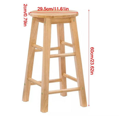 Wooden Bar Stools Kitchen Stools Breakfast Seat Bar Stool Pub Dining Chair Stool from B&Q