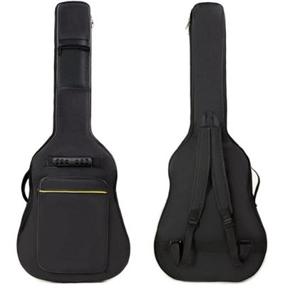 1 X Guitar Bag Black Padded Guitar Bag Full Size Acoustic Guitar Case