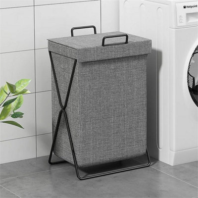1X Laundry Basket Dirty Washing Wash For Clothes Bin Foldable from B&Q