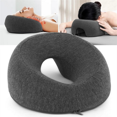 Memory Foam Face Down Pillow Desk Nap Rest Ergonomic Massage Headrest Home Salon from B&Q