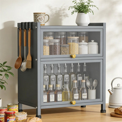 Kitchen Storage Cabinet Larder Pantry Cupboard Microwave Shelve from B&Q