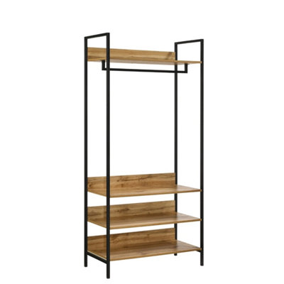 Clothes Rail Rack Garment Hanging Shoe Storage Shelf Open Wardrobe from B&Q