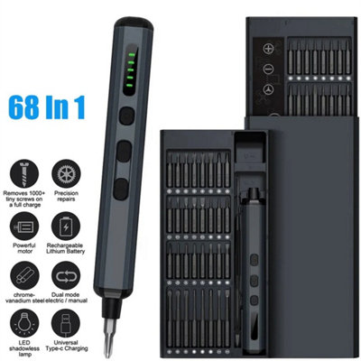 68 In 1 Cordless Precision Electric Screwdriver Set from B&Q