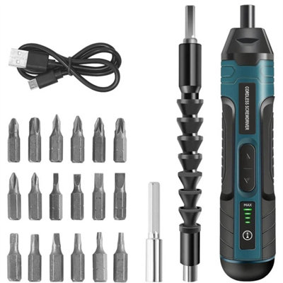 21Pcs Rechargeable Cordless Electric Screwdriver Drill Set from B&Q