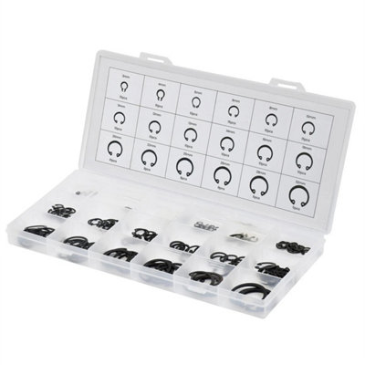 180Pcs Assorted Internal Circlips Retaining Snap Rings Set from B&Q
