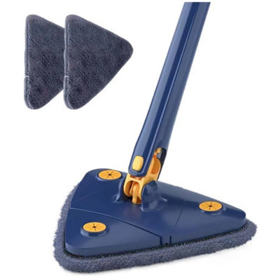 Blue Rotatable Triangle Squeeze Mop For Multi Surface from B&Q