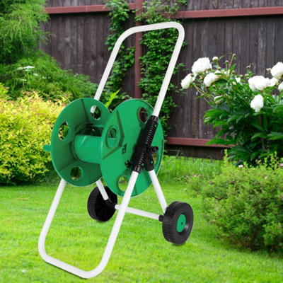  - Hose Cart 50M Portable Garden Hose Reel Cart Holder