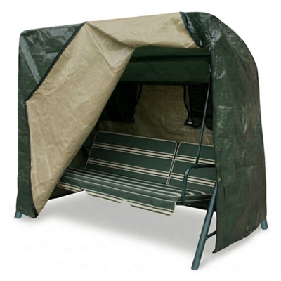 Heavy Duty 3 Seater Garden Swing Hammock Cover Waterproof Patio Bench from B&Q