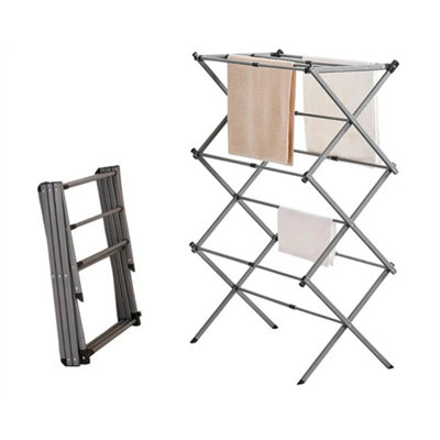 3 Tier Expandable Foldable Clothes Airer 7.5M Indoor Outdoor from B&Q