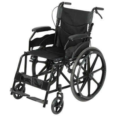 Self Propelled Folding Wheelchair Lightweight Foldable Manual Wheel Chair from B&Q