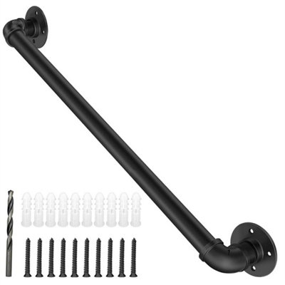 100Cm Metal Handrail Stair Rail Grab Balustrade Staircase Banister Installation Kit from B&Q