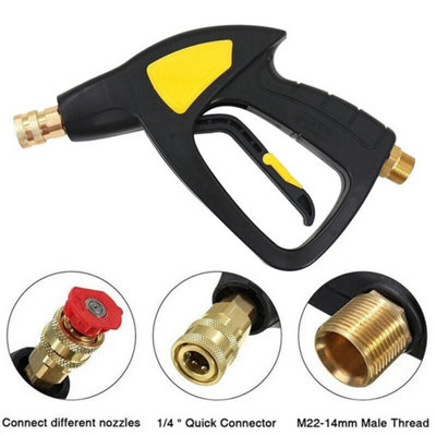  - Pressure Washer Gun Snow Foam Lance Set Car Wash Jet Turbo Nozzle For Karcher