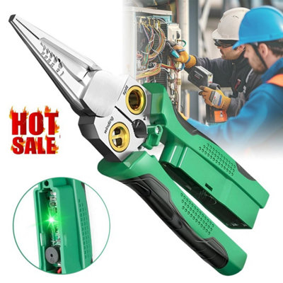  - 8 In 1 Wire Stripper With Voltage Tester,electrician Repair Multi-Function Tool
