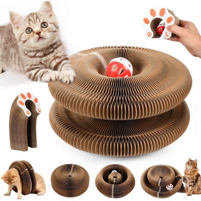 Cat Accordion Magic Organ Cat Scratching Board Kitty Kurlz Cat Toy No Crumbs from B&Q