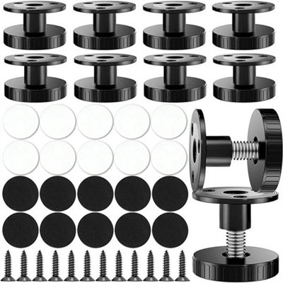 10Pcs Adjustable Leveling Furniture Feet Table Cabinet Riser Leg Lifter Leveler from B&Q