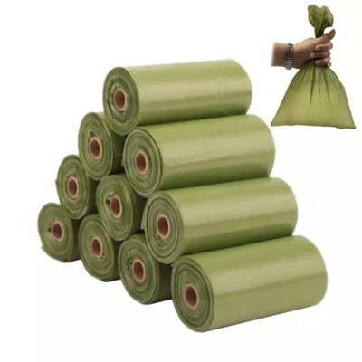 600 Dog Poop Bags Rolls Poo Waste Biodegradable Doggy Large Strong Thick Pet from B&Q