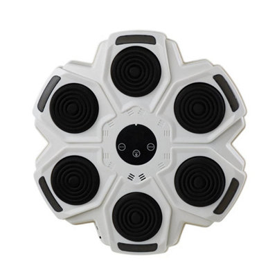  - Bluetooth Punching Boxing Electronic Music Machine Exercise Training Wall Target C White