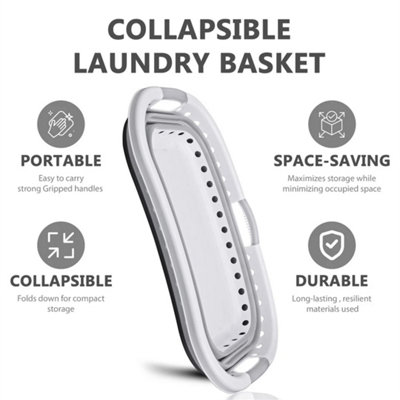 Foldable Collapsible Laundry Basket 67L Capacity from B&Q
