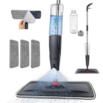 700Ml Spray Mop Microfibre Water Spraying Floor Cleaner Kitchen Tiles Marble from B&Q