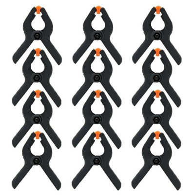 12Pcs Large 6 Strong Plastic Spring Clamps Clips Market Stall Clips Diy from B&Q