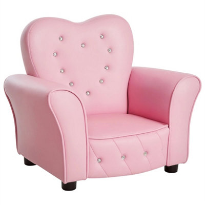 Kids Sofa Toddler Armchair Children Chair Princess-Themed Nursery from B&Q